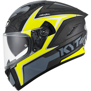 KYT NF-R Mindset Helmet - Matt Anthracite Yellow