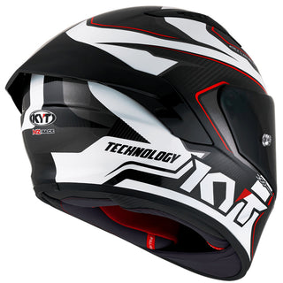 KYT NZ Race Competition Helmet - White-Carbon