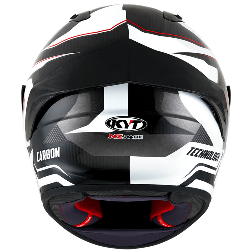 KYT NZ Race Competition Helmet - White-Carbon