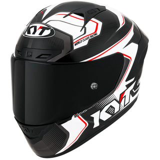 KYT NZ Race Competition Helmet - White-Carbon