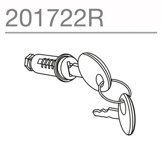 Shad Replacement Key Lock (Barrel & Keys)