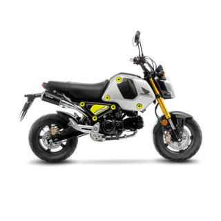 LV Full Syst 2 LV-10 Stainless Black Dual Hi Mount MSX 125 / Grom '21>