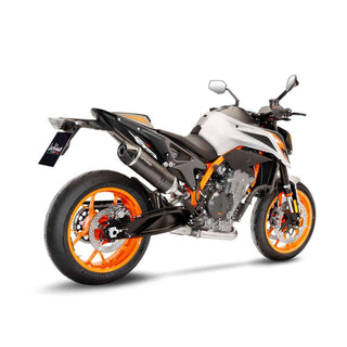 LV One Evo Carbon Fiber Slip-On Muffler w/Carbon End Cap for KTM 790 Duke/790 Duke L A2 18-20/890 Duke/L/R 20-22