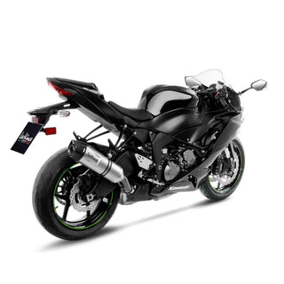 LV One Evo Stainless Steel Slip-On Muffler w/Carbon End Cap for Kawasaki ZX-6R Ninja 19-20