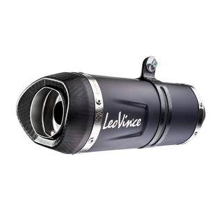 LV One Evo Stainless Black Slip-On Muffler w/Carbon End Cap for Yamaha Tenere 700 19-22