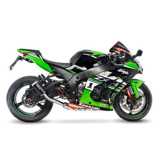 LV Slip-On LV-10 Stainless Blk Zx-10R / Rr Ninja '16> (Low & High Mount)