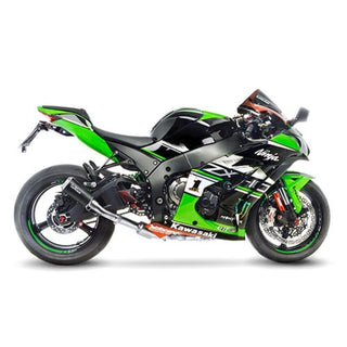 LV Slip-On LV-10 Stainless Blk Zx-10R / Rr Ninja '16> (Low & High Mount)