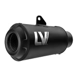 LV Slip-On LV-10 Full Black Stainless CBR 300 R '14>'17