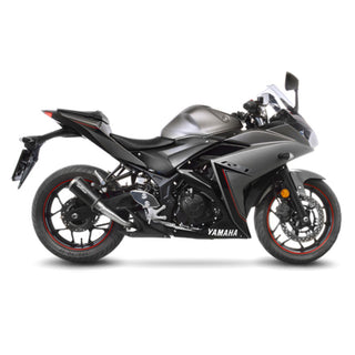 LV Slip-On LV-10 Stainless Blk Yzf-R25 / R3 / Mt-25 / Mt-03 '14>'21