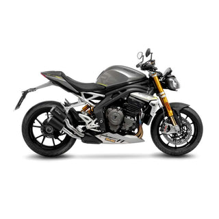 LV-10 Black Edition Slip-On Muffler w/Stainless End Cap for Triumph Speed Triple 1200 RR/RS 21-22