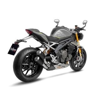 LV-10 Black Edition Slip-On Muffler w/Stainless End Cap for Triumph Speed Triple 1200 RR/RS 21-22