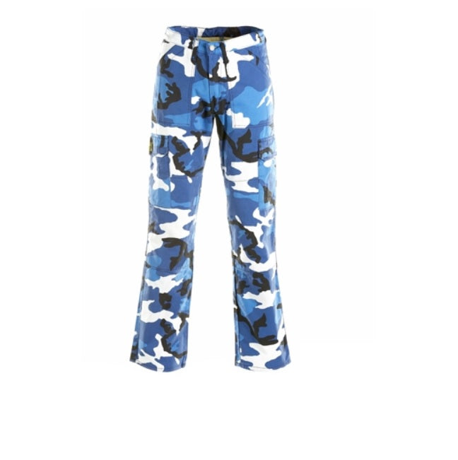 Draggin Coloured Camouflage Jeans - Arctic Blue