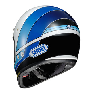 Shoei EX-Zero Equation TC-11 Motorcycle Helmet - White/Blue/Black