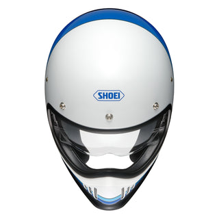 Shoei EX-Zero Equation TC-11 Motorcycle Helmet - White/Blue/Black