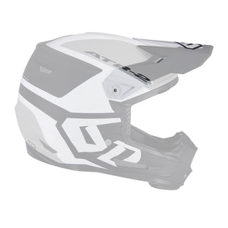 6D ATR-2 Helo Le Replacement Peak - White Grey Black