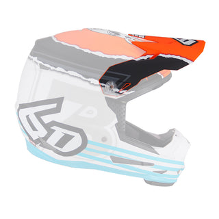 6D ATR-2Y Danger Boy Replacement Peak - Orange