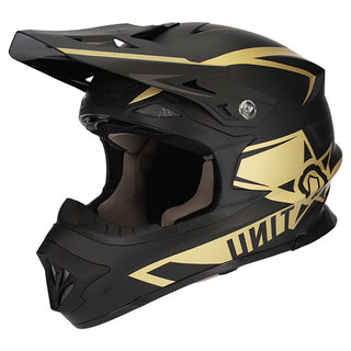 M2R Exo Unit Protech Pc-9F Helmet - Matt Gold/Black