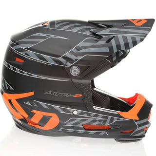 6D ATR-2Y Havoc Helmet - Orange Black