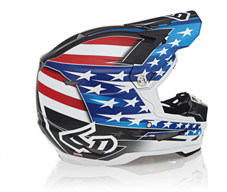 6D ATR-2Y Super Patriot Helmet - Red/White/Blue