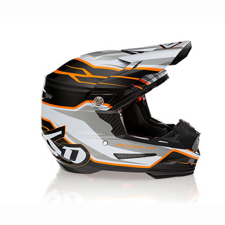 6D ATR-2 Phase Helmet - White Orange