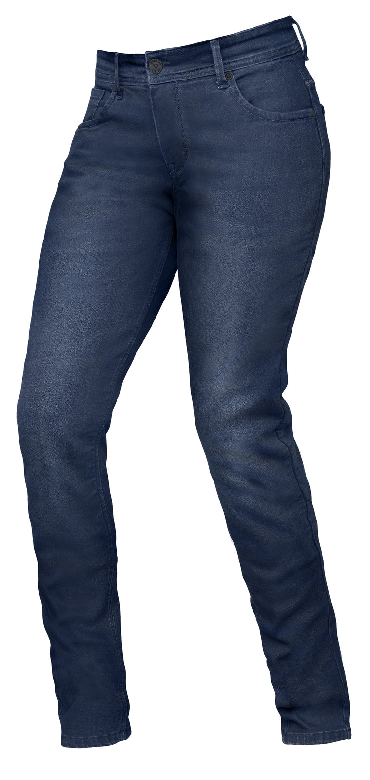 Dririder Xena Ladies Over The Boot Straight Regular Legs Protective Jeans - Indigo
