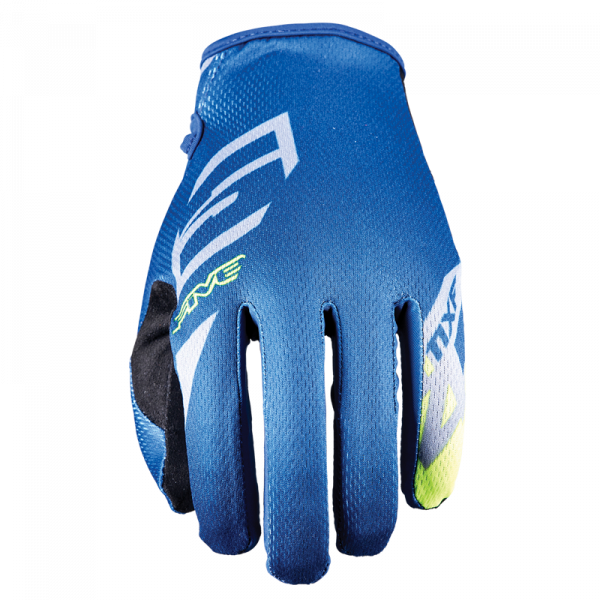 Five MXF 4 Scrub Offroad Gloves - Blue/Fluro