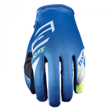Five MXF 4 Scrub Offroad Gloves - Blue/Fluro