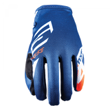 Five MXF 4 Scrub Offroad Gloves - Blue/Orange