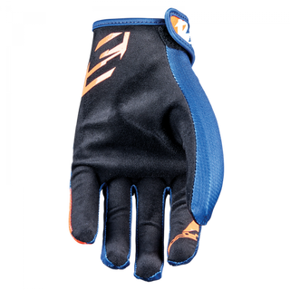 Five MXF 4 Scrub Offroad Gloves - Blue/Orange