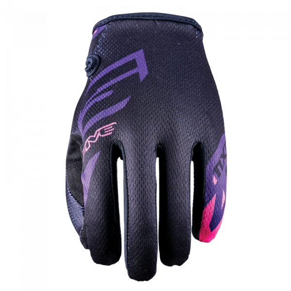 Five MXF 4 Ladies Scrub Gloves - Black/Pink