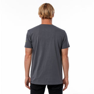 Alpinestars Linear Wordmark Tee - Charcoal/Fluro Yellow
