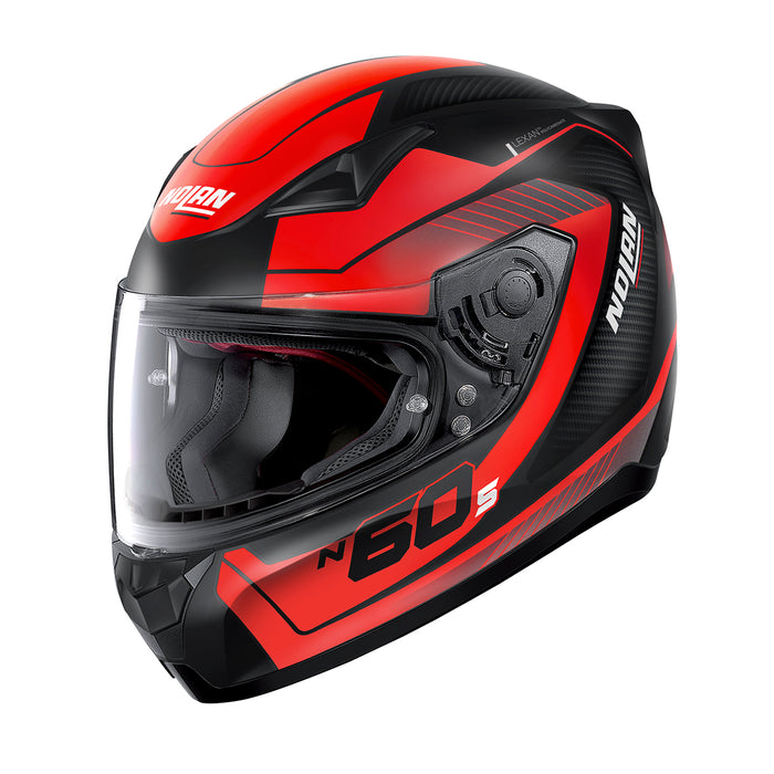 Nolan N60-5 Veles 67 Motorcycle Full Face Helmet - Flat Black/Red