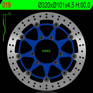 NG Premium Brake Rotor Oem Replacement NG019