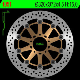 NG Premium Brake Rotor Oem Replacement NG1051