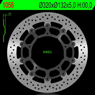 NG Premium Brake Rotor Oem Replacement NG1058