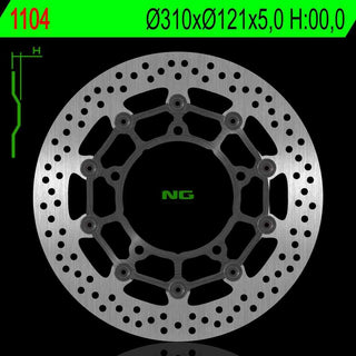 NG Premium Brake Rotor Oem Replacement NG1104