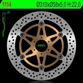 NG Premium Brake Rotor Oem Replacement NG1114