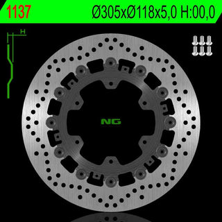 NG Premium Brake Rotor Oem Replacement NG1137