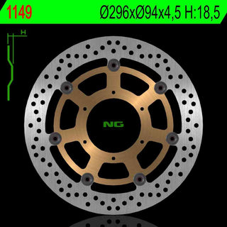 NG Premium Brake Rotor Oem Replacement NG1149