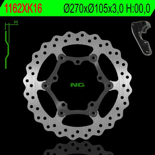 NG Oversize Rotor Kit 270mm Includes Bracket NG1162XK16