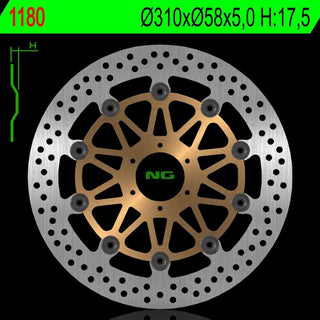 NG Premium Brake Rotor Oem Replacement NG1180