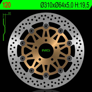 NG Premium Brake Rotor Oem Replacement NG120