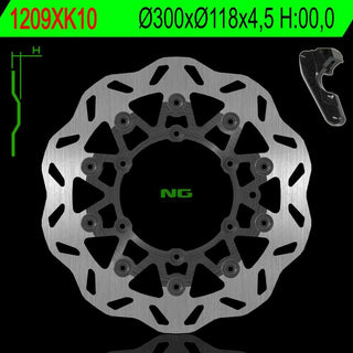 NG Oversize Rotor Kit 270mm Includes Bracket NG1209XK10