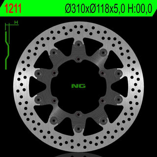 NG Premium Brake Rotor Oem Replacement NG1211