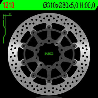 NG Premium Brake Rotor Oem Replacement NG1213