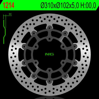 NG Premium Brake Rotor Oem Replacement NG1214