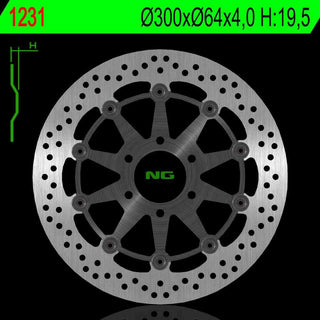 NG Premium Brake Rotor Oem Replacement NG1231