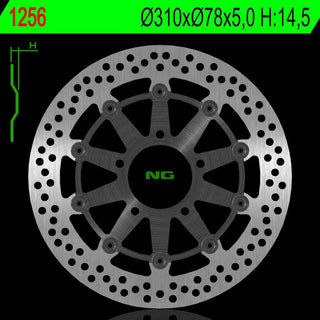 NG Premium Brake Rotor Oem Replacement NG1256