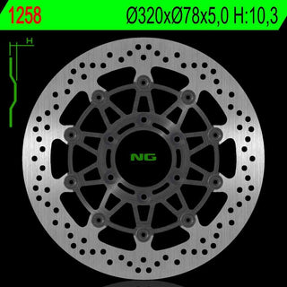 NG Premium Brake Rotor Oem Replacement NG1258