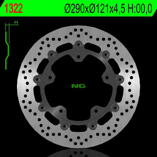 NG Premium Brake Rotor Oem Replacement NG1322